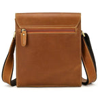 Genuine Leather Men’s Shoulder Bag Casual Crossbody Messenger Bag - VacationGrabs