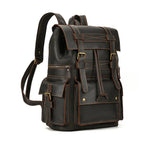 Top Layer Leather Business Backpack for Men 15.6"