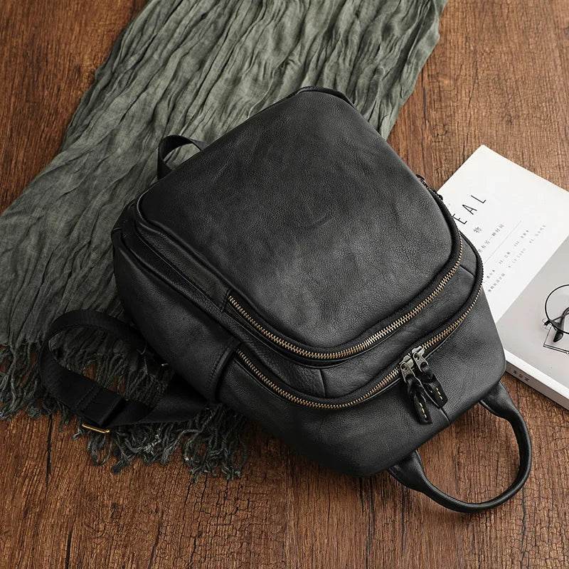 Luxury Designer Leather Backpack for Women Travel School Bag - VacationGrabs
