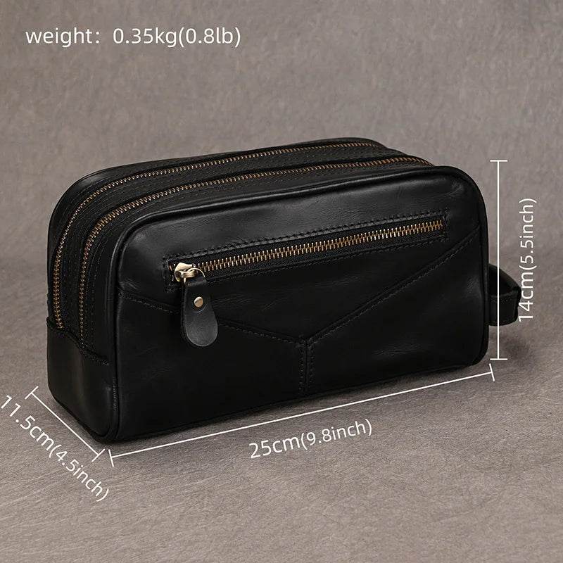 Designer Genuine Leather Travel Wash Bags & Makeup Clutches - VacationGrabs