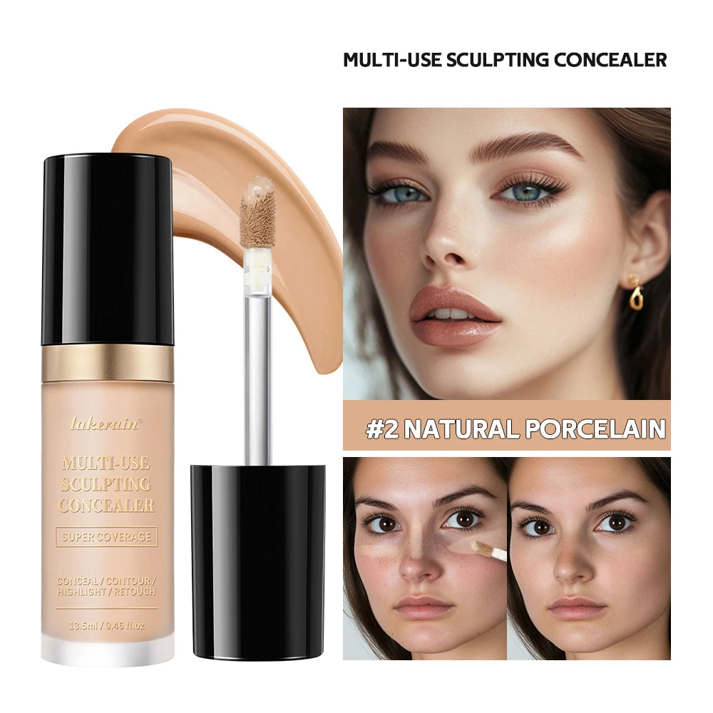 Multi-Use Cream Concealer, Oil-Free Full Coverage Makeup