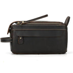 Luxury Designer Leather Cosmetic Toiletries Travel Bag for Men & Women - VacationGrabs