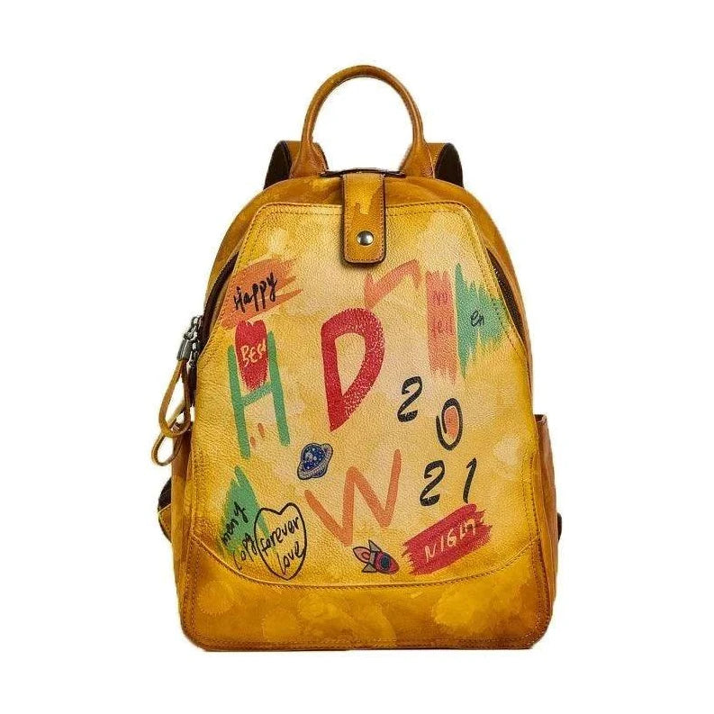 Women's Large Capacity Backpack Bag Versatile Retro Bag for - VacationGrabs