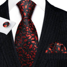 Red Silk Tie Set for Men: Burgundy, Maroon, & More - VacationGrabs