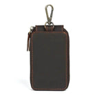 Vintage Style Leather Keychain Wallet for Car Keys & Keyring Holder - VacationGrabs