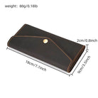 Genuine Leather Clutch Purse for Women & Men Retro Fashion Envelope Bag - VacationGrabs