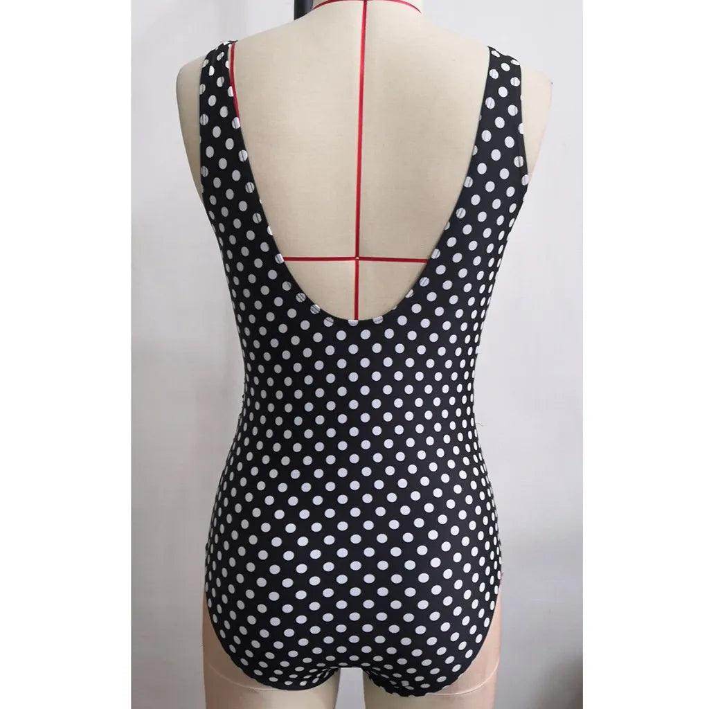 Polka dot Swimsuit Womens Swimwear - VacationGrabs
