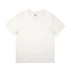 Red Tornado Short Sleeve Henley T-Shirt Heavyweight Cotton Every Day Tee Amekaji