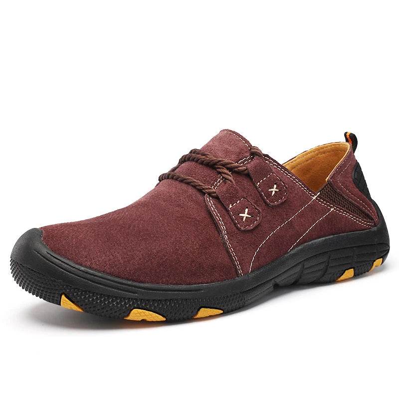 Men’s Suede Leather Casual Wear-Resistant Shoes - VacationGrabs
