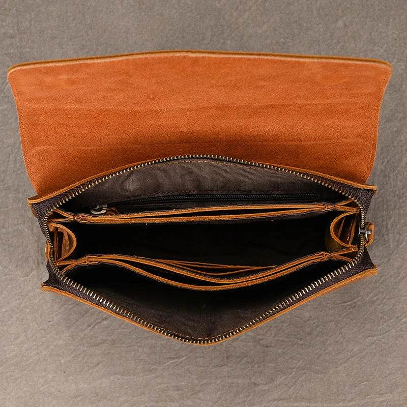Fashion Genuine Leather Clutch Wallet for Men & Women with Wristlet - VacationGrabs