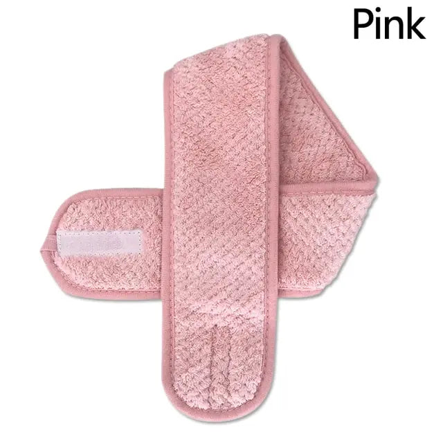 Adjustable Non-Slip Spa Headband for Yoga & Face Washing