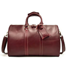 Crazy Horse Leather Men’s Travel Duffle Bag Retro Cowhide - VacationGrabs
