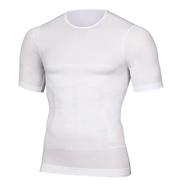 Mens Compression Shirt Undershirt Slimming Tank Top Workout Vest Abs Abdomen Slim Body Shaper