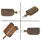 Alligator Pattern Leather Key Wallet for Car Keys Genuine Leather Key Case - VacationGrabs