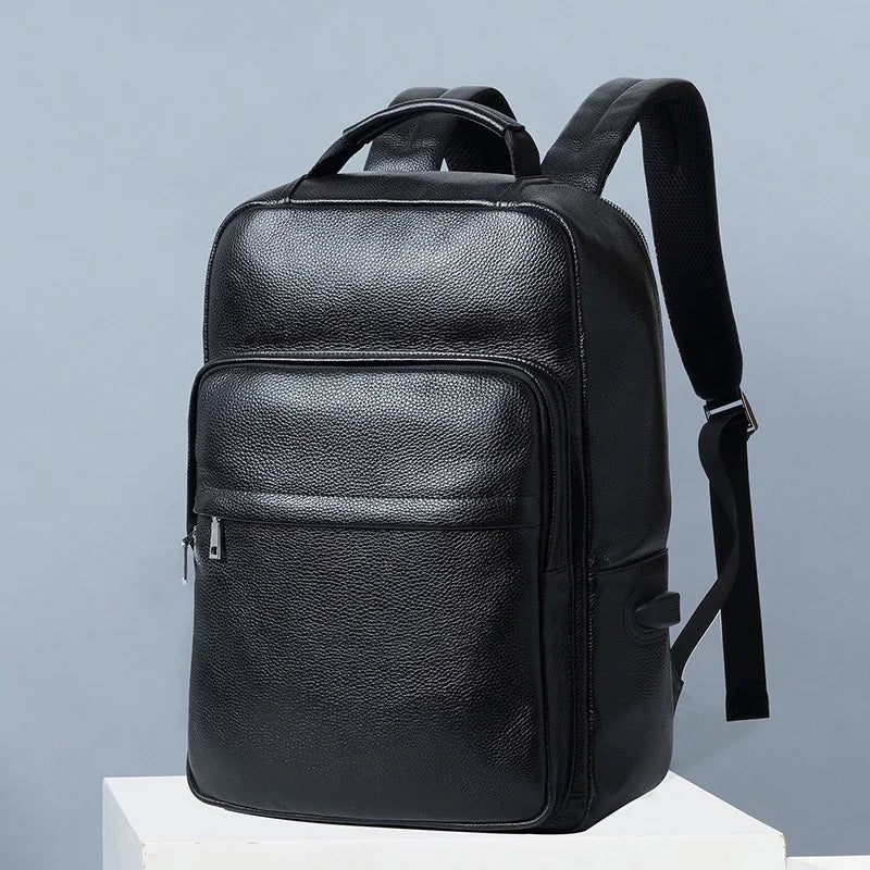 Vintage Leather Backpack 14" Laptop Crazy Horse Leather