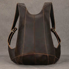 Anti-Theft Crazy Horse Leather School Backpack Travel Bag Men - VacationGrabs