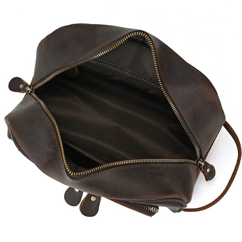 Luxury Crazy Horse Leather Clutch Bag Handbag 2021 Design - VacationGrabs