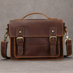 Vintage Fashion Men's Shoulder Bag Genuine Leather Men Sling Bag