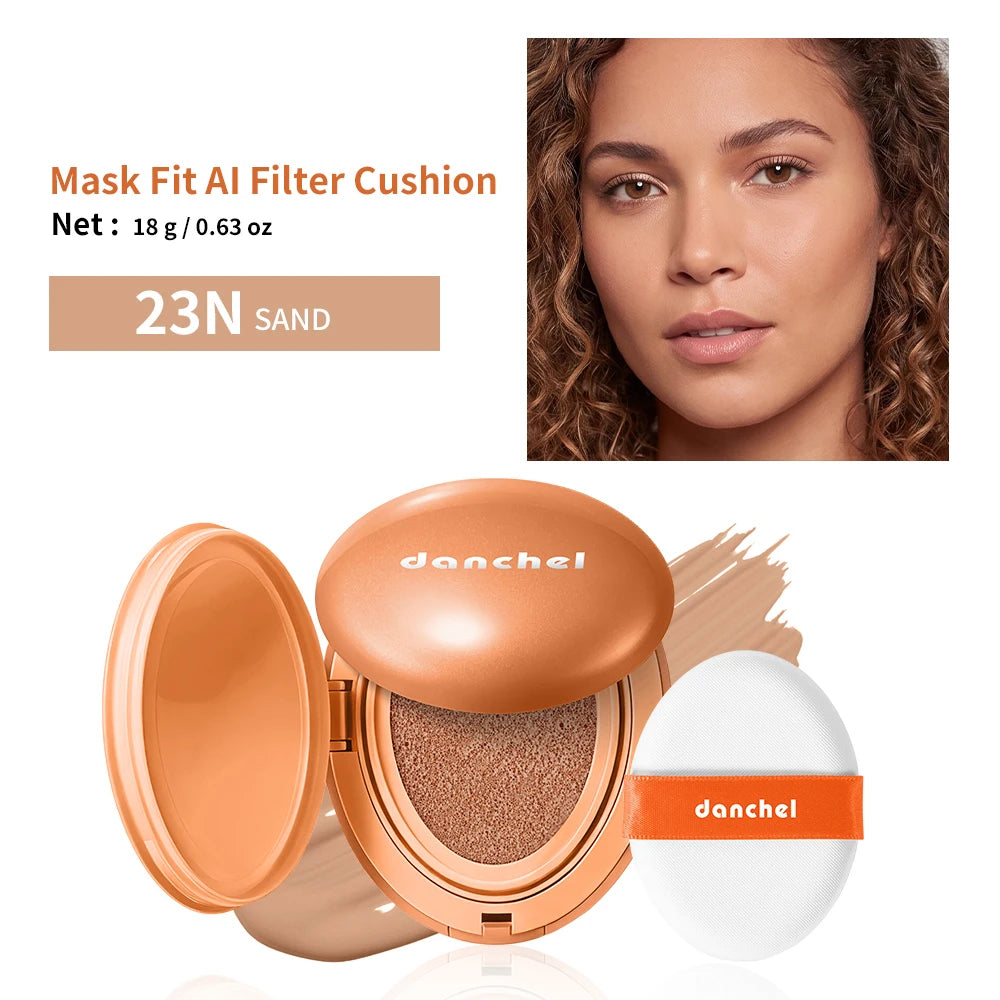 AI Filter Cushion Foundation Hyaluronic Sodium Inulin Glycerin Deep Hydration Smooth Skin Improve Roughness Mild Stable Formula