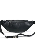 Genuine Leather Chest Sling Bag for Men – Vintage Style