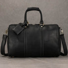 Crazy Horse Leather Men’s Travel Duffle Bag Retro Cowhide - VacationGrabs