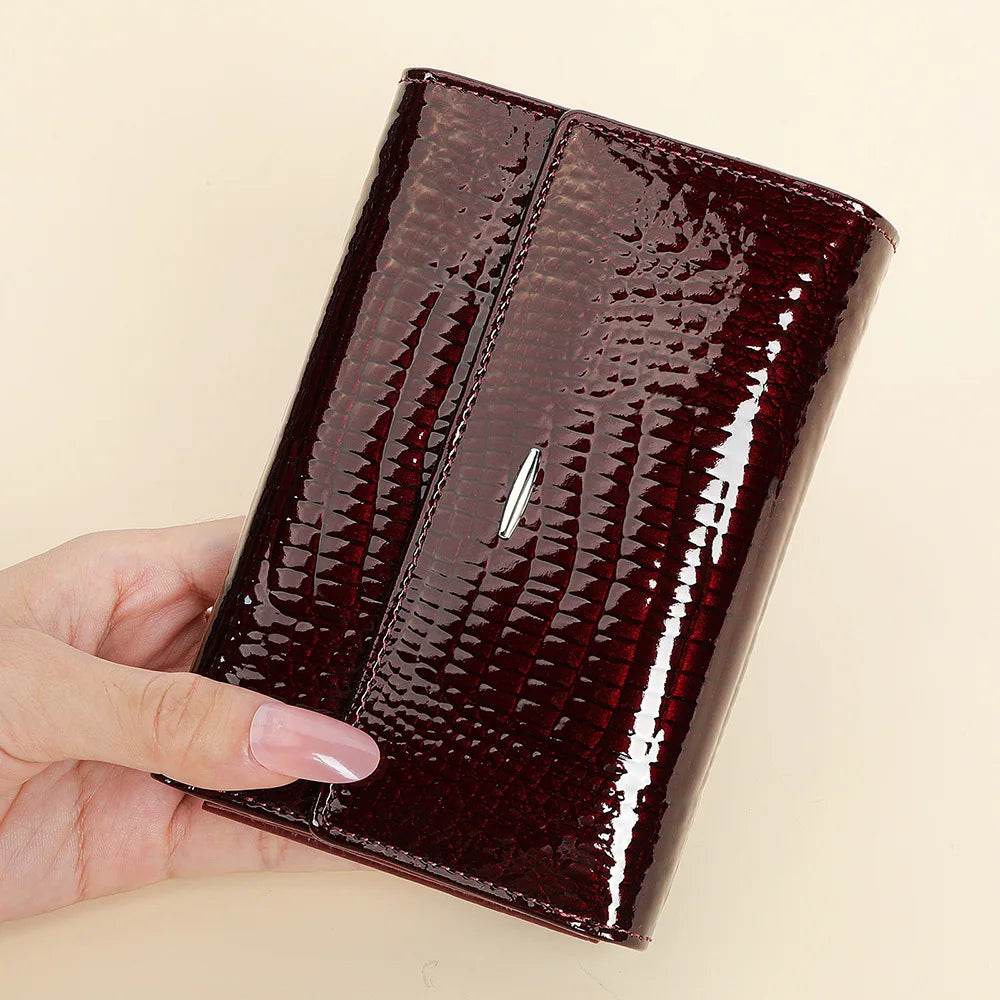 Luxury Women’s Leather Clutch Purse Fashion Coin Purse Holder - VacationGrabs