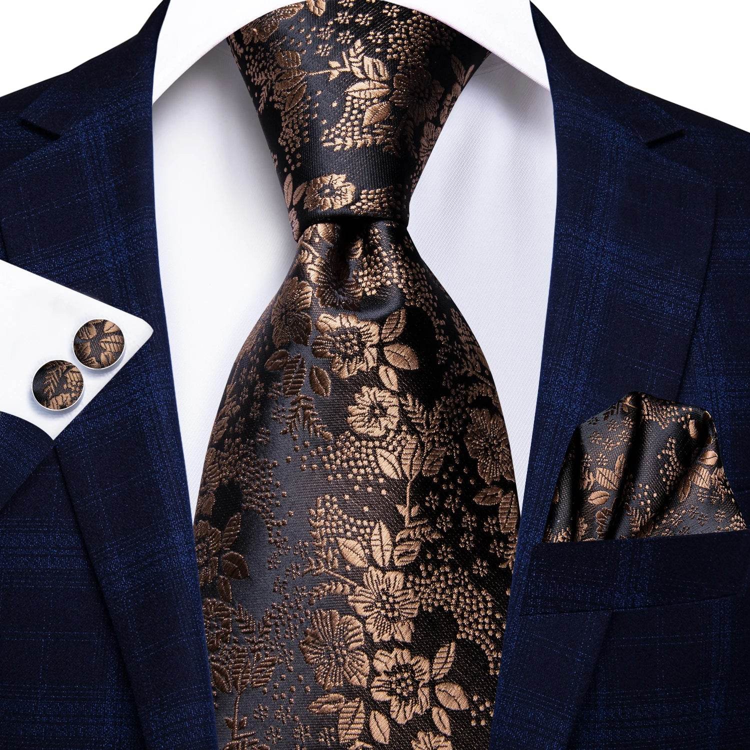 Multicolor Paisley 100% Silk Tie Sets for Men - VacationGrabs