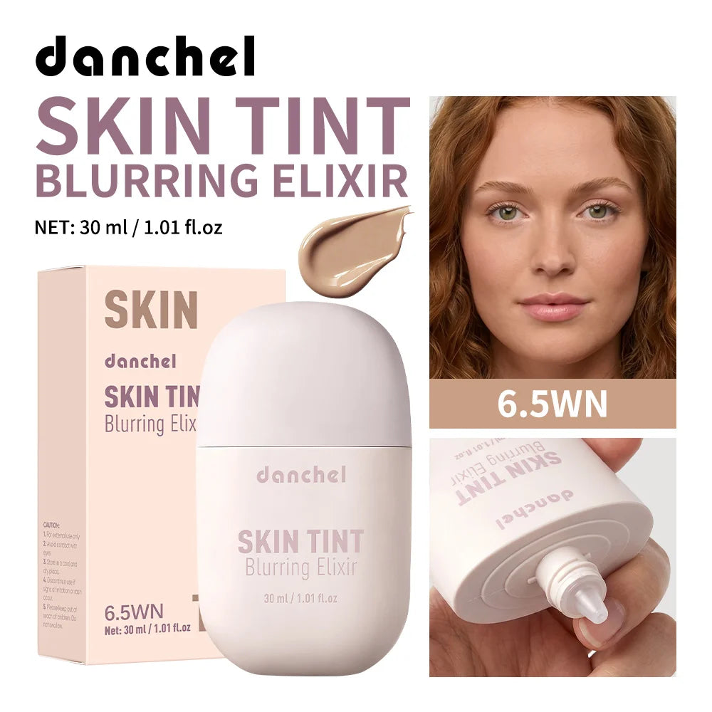 Skin Tint Blurring Elixir Foundation Lightweight & Breathable Blur Pores Fine Lines Hydrating Coverage Face Makeup for All Skin
