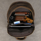 Men's Genuine Leather Sling Bag — Vintage Travel Crossbody