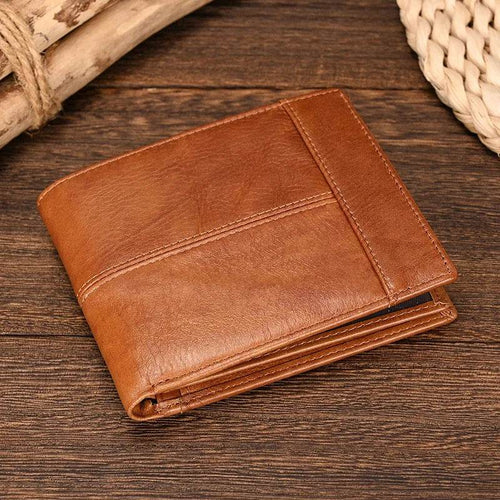 Fashion Men's Business Wallet Thin Purse With Coins Pocket Black Brown - VacationGrabs