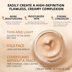 Waterproof Foundation Cream, Long-Lasting BB & CC Coverage