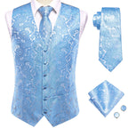 Elegant Floral Necktie How to Tie Set for Men