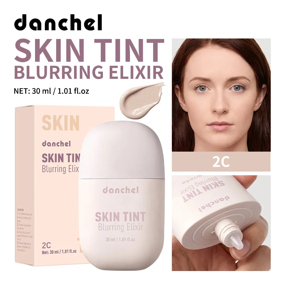 Skin Tint Blurring Elixir Foundation Lightweight & Breathable Blur Pores Fine Lines Hydrating Coverage Face Makeup for All Skin