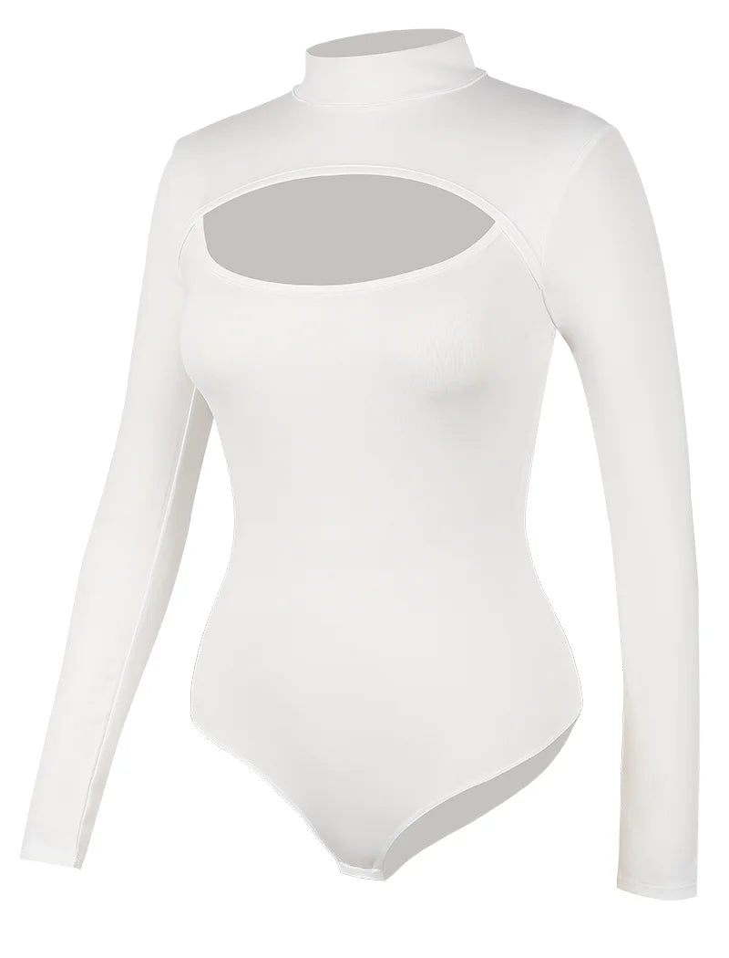 High Collar Shapewear Corset Bodysuit, Tummy Control Tank
