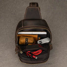 Small Crossbody Bags Genuine Leather Chest Bag Summer Outdoor Bag - VacationGrabs