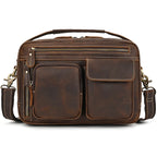Vintage Fashion Men's Shoulder Bag Genuine Leather Men Sling Bag