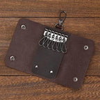 Crazy Horse Leather Keycase for Car & Coin Wallet Genuine Leather - VacationGrabs