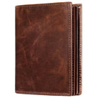 RFID Genuine Leather Travel Wallet Business Card Clip Short Purse Wallet - VacationGrabs