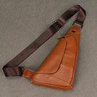 Casual Men’s Shoulder Bag Genuine Leather Crossbody Sling Bag - VacationGrabs