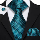 Green Silk Tie Set for Men: Multiple Shades Available - VacationGrabs