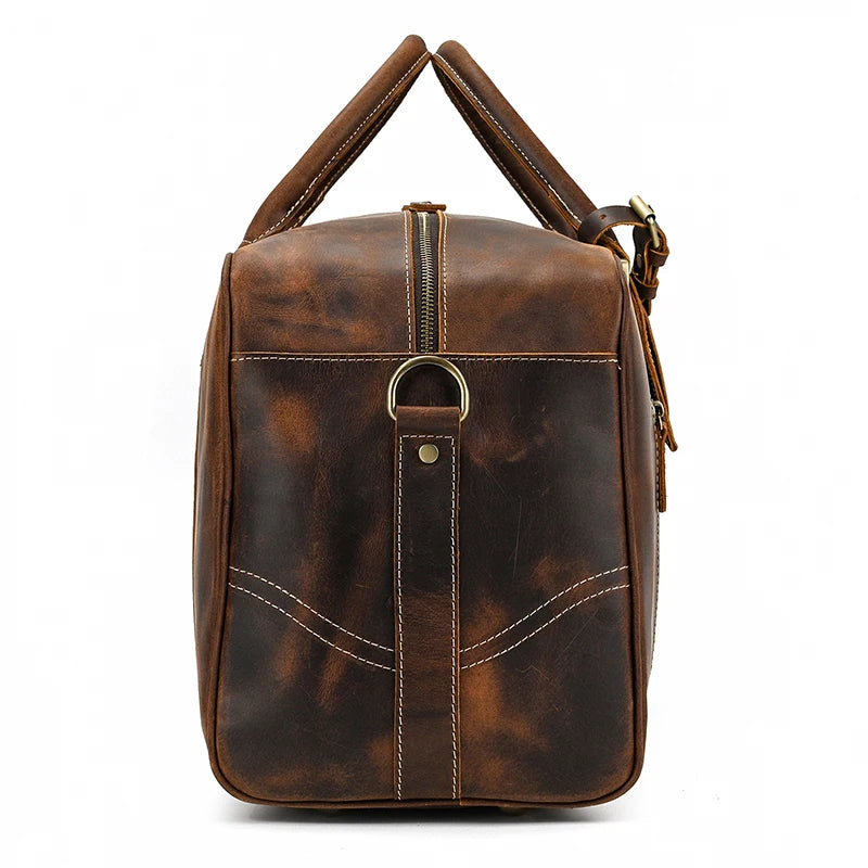 Sac de Voyage Vintage en Cuir Weekender VacationGrabs