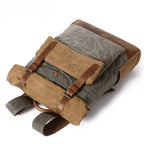 Men's Crazy Horse Leather Travel Backpack, 20-35L