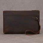 Fashion Genuine Leather Men’s Day Clutches 6-inch iPhone Wallet Cowskin Clutch - VacationGrabs