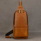 Small Crossbody Bags Genuine Leather Chest Bag Summer Outdoor Bag - VacationGrabs