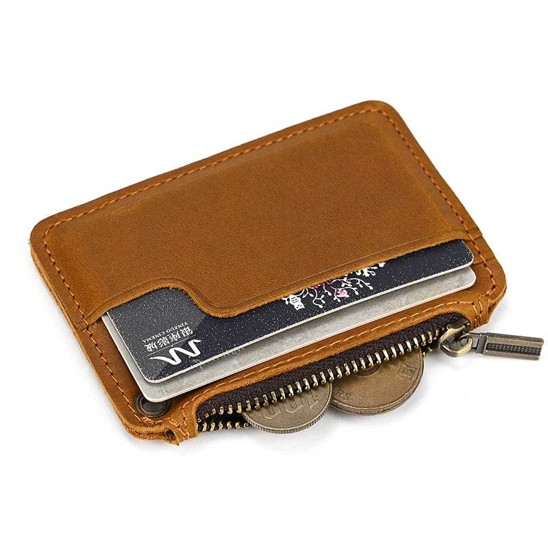 Fashion Genuine Leather Little Coin Purse Wallet for Cards & Coins - VacationGrabs