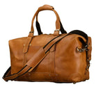Business Leather Travel Bag Genuine Duffle for Airplane Luggage - VacationGrabs