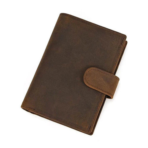High-Quality Genuine Leather Card Wallet Men Women RFID Short Wallet - VacationGrabs