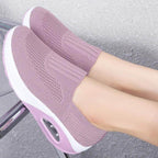 Women's Breathable Vulcanized Sneakers Platform Flat - VacationGrabs