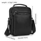 Fashion Leather Messenger Bag Crossbody Bag for Men School Bag - VacationGrabs