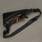 Casual Men’s Shoulder Bag Genuine Leather Crossbody Sling Bag - VacationGrabs